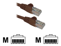COMPUTER GEAR 0.5m RJ45 to RJ45 UTP CAT 5e stranded network cable [BROWN]